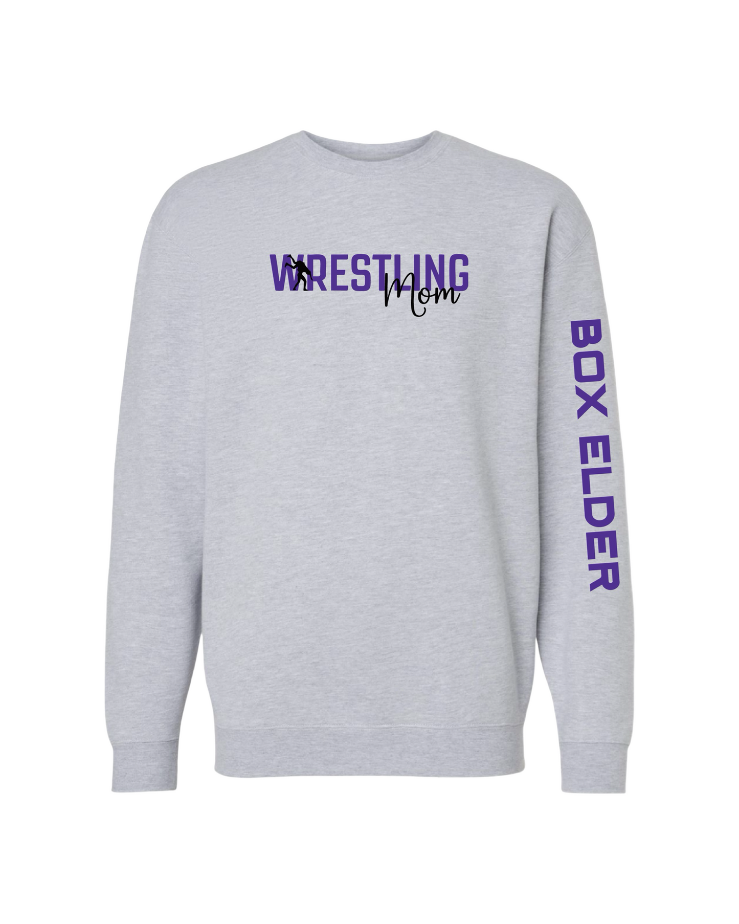 Box Elder Wrestling Mom Crewneck