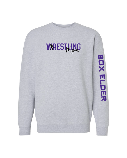 Box Elder Wrestling Mom Crewneck